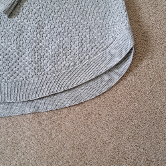 Matty M Honeycomb Sweater Grey Women's Size XL Cotton Neutral - Picture 7 of 12